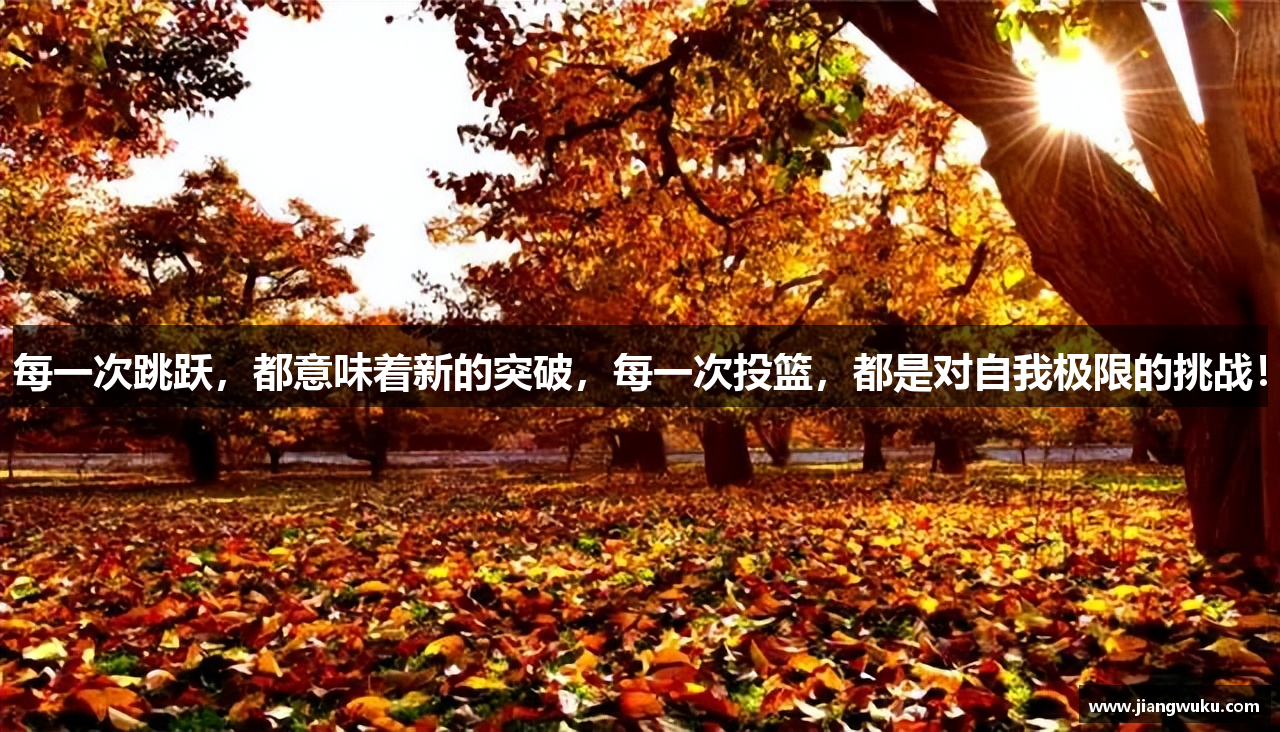 每一次跳跃，都意味着新的突破，每一次投篮，都是对自我极限的挑战！